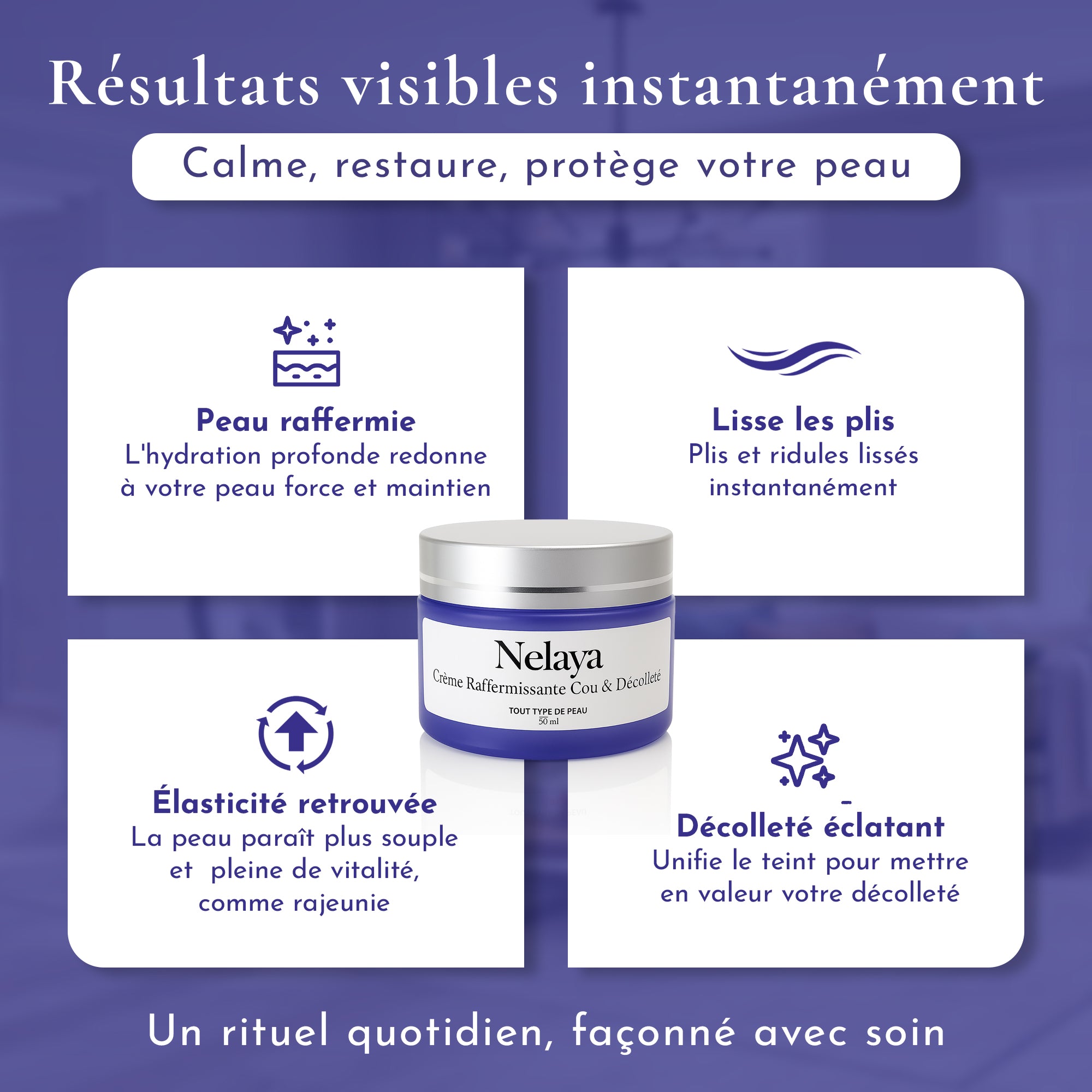 Bouclier Dermo-Reconstructeur Cou & Décolleté Nelaya