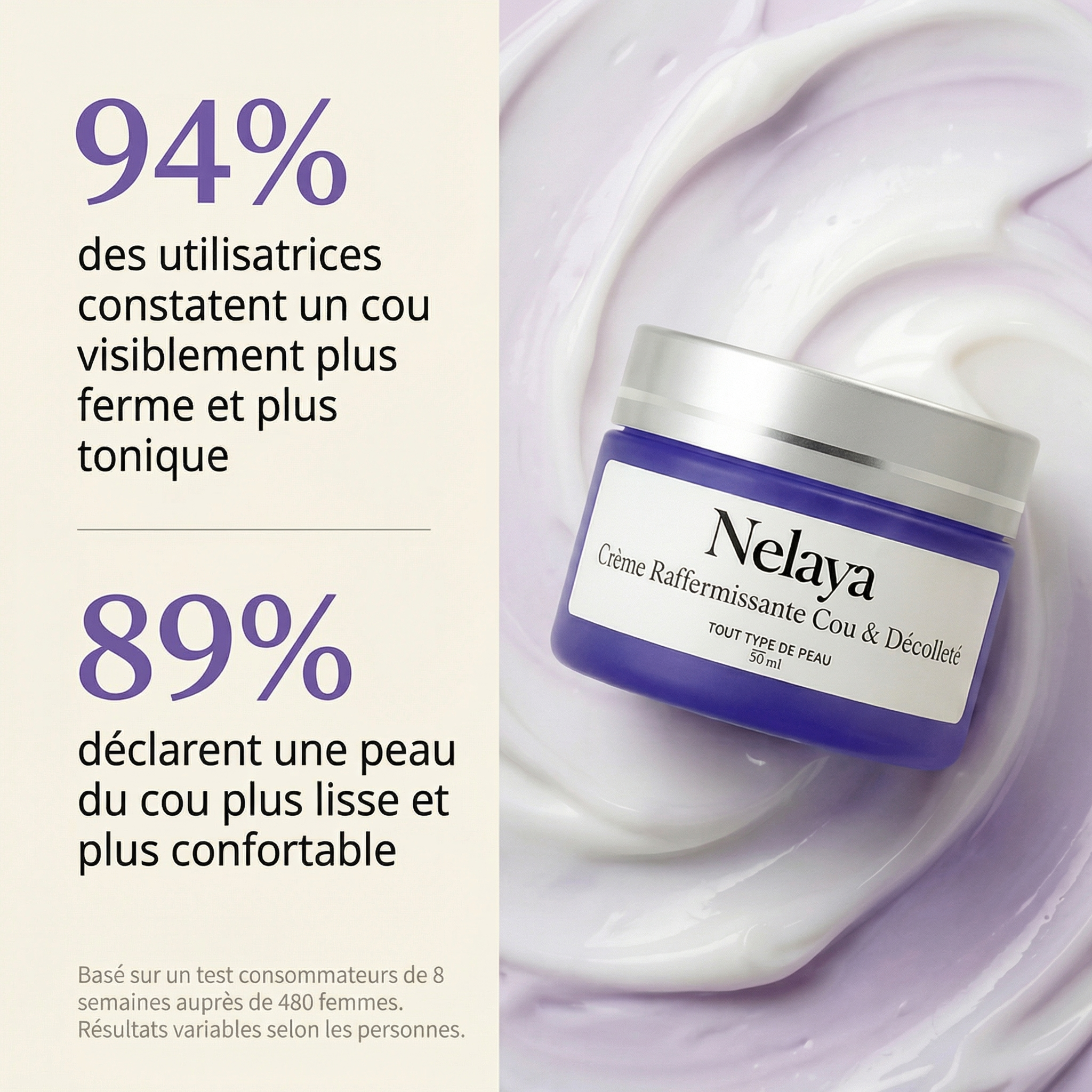 Bouclier Dermo-Reconstructeur Cou & Décolleté Nelaya