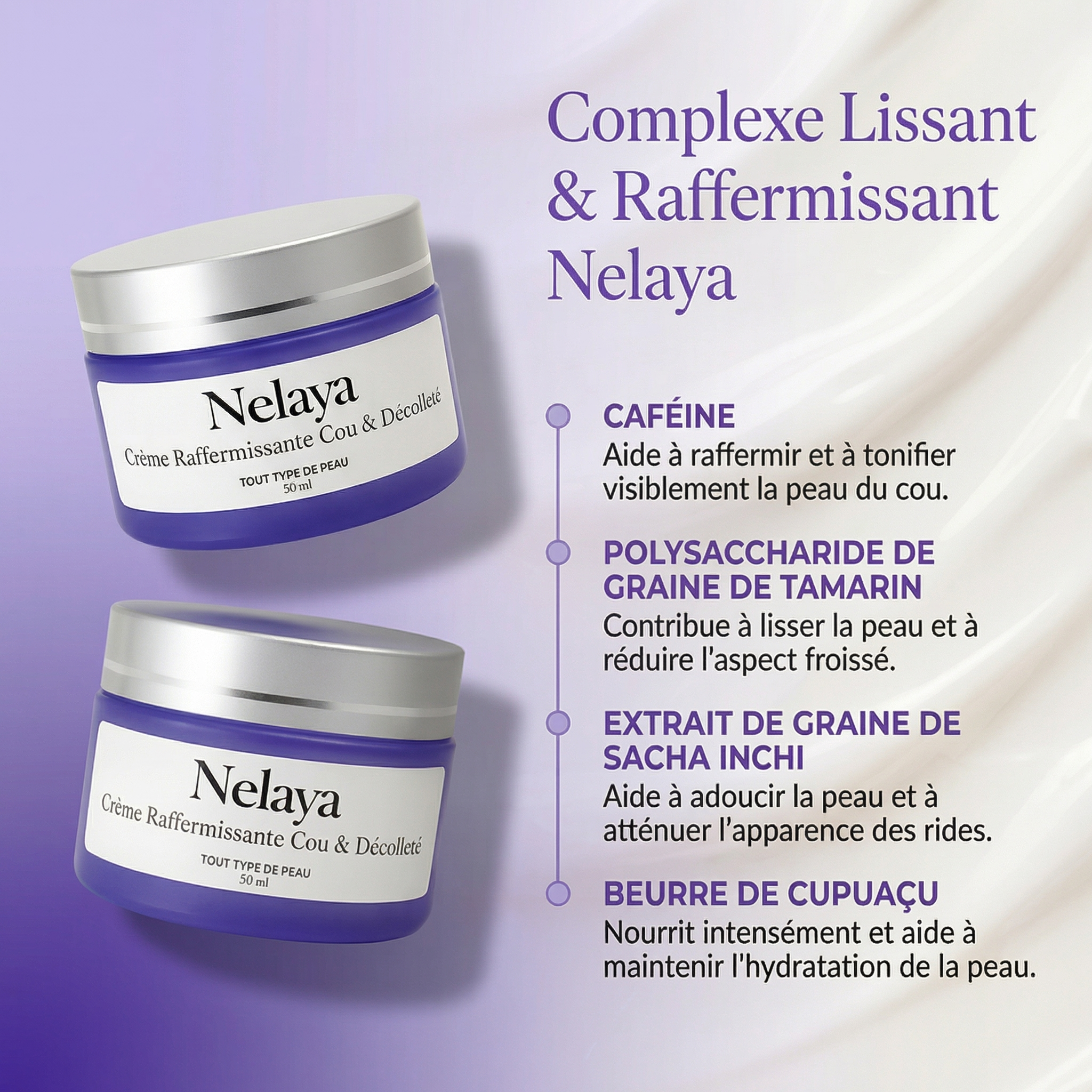 Bouclier Dermo-Reconstructeur Cou & Décolleté Nelaya